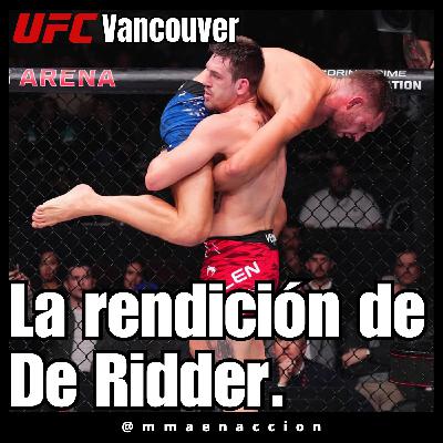 526 UFC Vancouver De Ridder vs Allen - La rendición de De Ridder 526 UFC Vancouver De Ridder vs Allen - La rendición de De Ridder