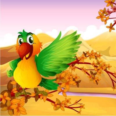 2. பச்சைக்கிளியும் எறும்பும் 2. பச்சைக்கிளியும் எறும்பும்