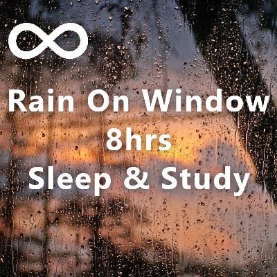 Rain On Window With Thunder | Sleep & Study Sounds | White Noise (8hrs)