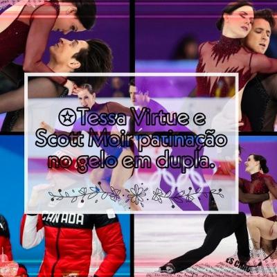 Olimpíadas de Inverno patinação.