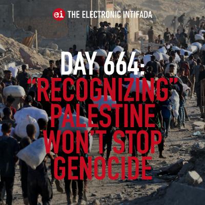 Day 664: "Recognizing" Palestine won't stop genocide