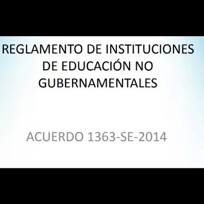 Centros educativos no gubernamentales