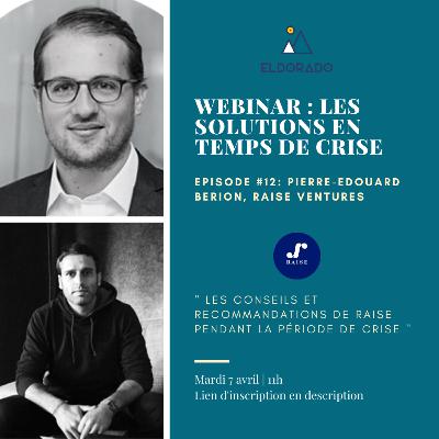 Webinar Eldorado - Pierre-Edouard Berion "Les conseils et recommandation de Raise pendant la crise"