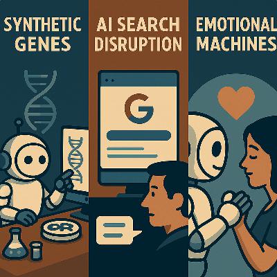 Synthetic Genes, AI Search Disruption, and Emotional Machines — Episode 10 Synthetic Genes, AI Search Disruption, and Emotional Machines — Episode 10