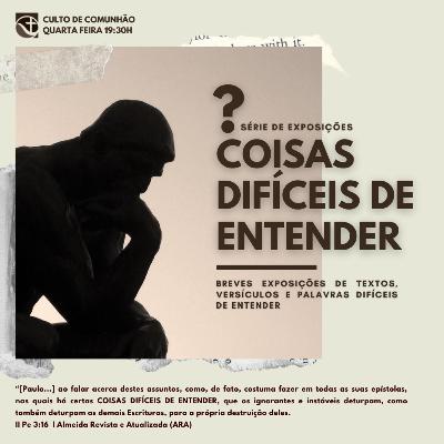 COISAS DIFÍCEIS DE ENTENDER # 01 - II PEDRO 3:16 - A Dificuldade de Entender o Texto Bíblico - Pr. Luiz Correia COISAS DIFÍCEIS DE ENTENDER # 01 - II PEDRO 3:16 - A Dificuldade de Entender o Texto Bíblico - Pr. Luiz Correia