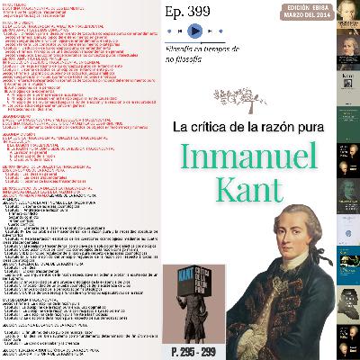 #399 LA CRÍTICA DE LA RAZÓN PURA #Día30 | LIBRO II: ECCIÓN PRIMERA: PARALOGISMOS DE LA RAZÓN PURA | 1°Parte