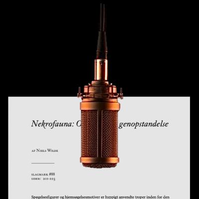 1. Nekrofauna: Om arternes genopstandelse 1. Nekrofauna: Om arternes genopstandelse