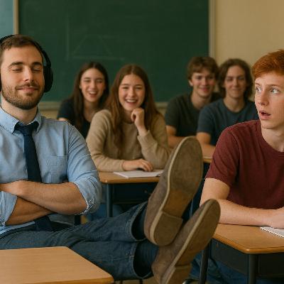 Ficción sonora: PIES SOBRE LA MESA (Sistema educativo)