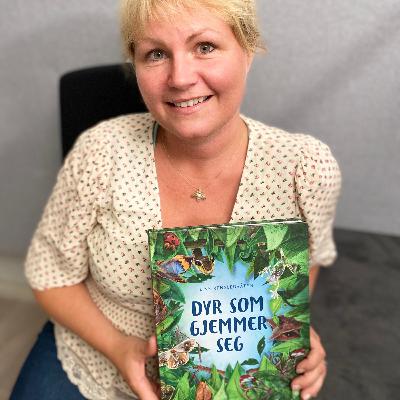 Line Renslebråten har pinnedyr, ny bok, og kommer gjerne på besøk til ditt bibliotek.