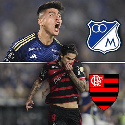 Millonarios con uno menos, empata a Flamengo.