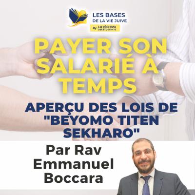 Payer son salarié à temps : aperçu des lois de "Beyomo Titen Sekharo"