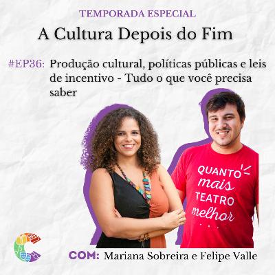 #036 - A Cultura Depois do Fim: produção cultural, políticas públicas e leis de incentivo - Mariana Sobreira e Felipe Valle