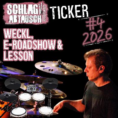 Schlagabtausch Ticker #4 2026 - Dave Weckl Masterclass, Pearl E-Roadshow & Paradiddle-Lesson Schlagabtausch Ticker #4 2026 - Dave Weckl Masterclass, Pearl E-Roadshow & Paradiddle-Lesson
