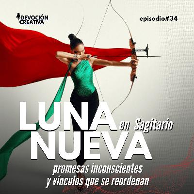 Luna Nueva en Sagitario: promesas inconscientes y vínculos que se reordenan