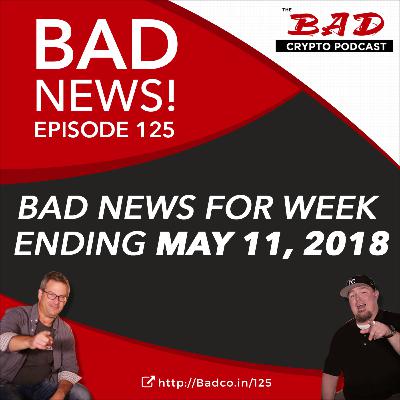 Bad News: Bitcoin Going Up, Bitcoin Going Down - For the Week Ending Friday, May 11, 2018