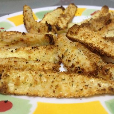 Saber Vegano 021: Palitos de calabacín rebozados al horno