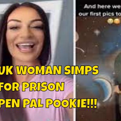 Female Simp from the United Kingdom is estatic that she finally meets her prison pen pal pookie lover soon to be husband when he gets out in 3 years LOL!!!