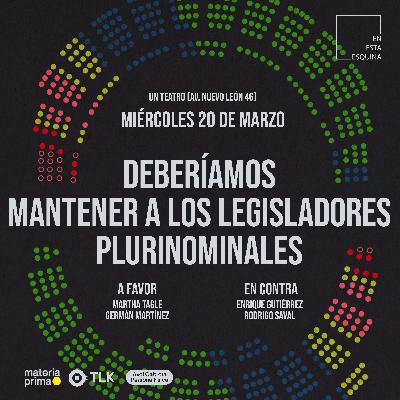 Deberíamos mantener a los legisladores plurinominales