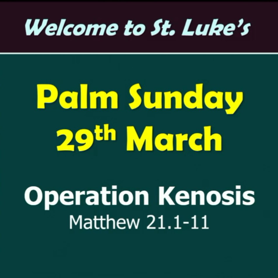 Palm Sunday (Matthew 21:1-11) Palm Sunday (Matthew 21:1-11)