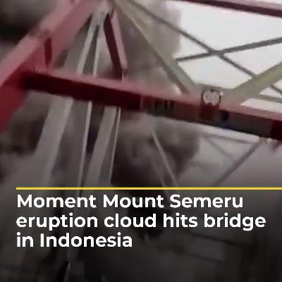 Indonesia’s Mount Semeru erupts in East Java | #ajshorts