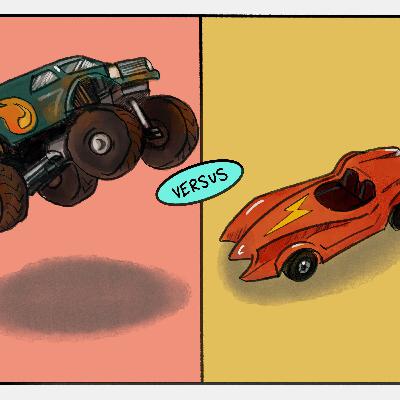 Monster Trucks vs. Hot Wheels