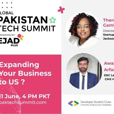 Expanding to US Market at Pakistan Tech Summit - Keynote Speaker Therese W Gamble Expanding to US Market at Pakistan Tech Summit - Keynote Speaker Therese W Gamble