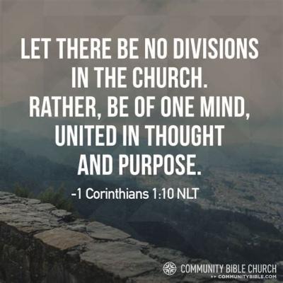 Why is there division in the church
