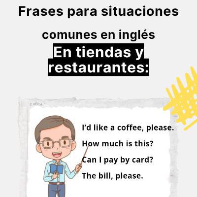 Frases de situaciones comunes de la vida Diaria🇺🇸Aprender inglés con conversaciónes
