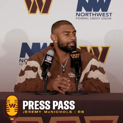 RB Jeremy McNichols | September 21, 2025 | Press Pass | Washington Commanders | NFL
