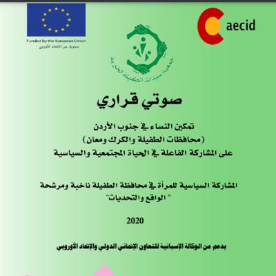 Podcast about the second survey "The reality of female candidates ’participation in the parliamentary elections in Tafilah Governorate, regarding the electoral process in all its stages
