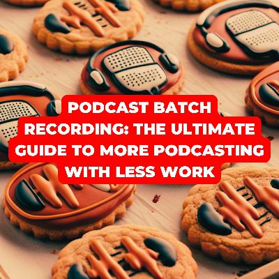 Podcast Batch Recording: The Ultimate Guide to More Podcasting with Less Work