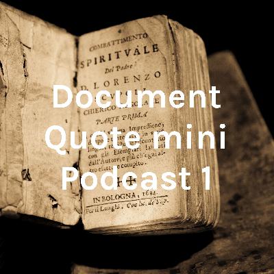 Document Quote podcast 1