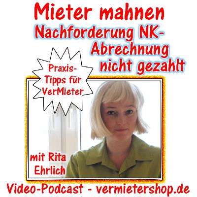 Mieter zahlt Betriebskosten-Nachforderung nicht - Mieter mahnen - Immobooks.de