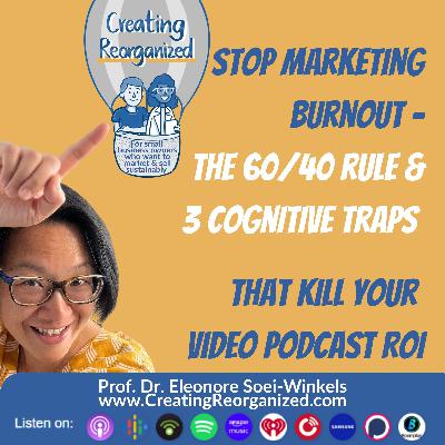 Stop marketing burnout - the 60/40 rule and 3 cognitive traps that kill your podcast ROI (SocialClip)