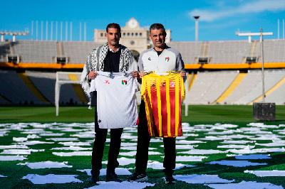 El partido de fútbol Catalunya-Palestina se verá en Gaza: "Me ilusiona mucho y lo voy a ver por streaming"
