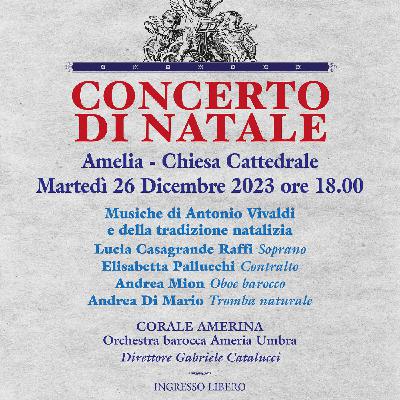Dalla Concattedrale di Amelia – Concerto di Natale 2023 Dalla Concattedrale di Amelia – Concerto di Natale 2023