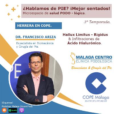 Infiltraciones Hallux limitus ¿Hablamos de PIE? ¡Mejor sentados! 20 x 03 |Microespacio de salud podo-LÓGICA (27/02/2025)