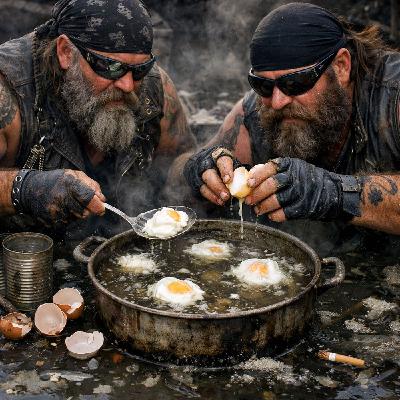 890. Hairy Bikers Poached Eggs in Dirty Water