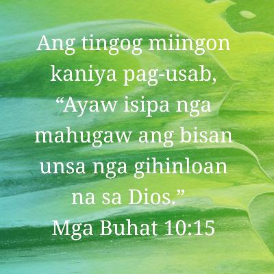 Buhat Kapitulo 10 Ang Dili Judio nakadawat sa Espiritu Santo
