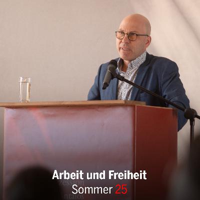 »Arbeit, Freiheit und die Natur des Menschen« – Dr. Michael Henkel trägt auf der Sommerakademie vor.