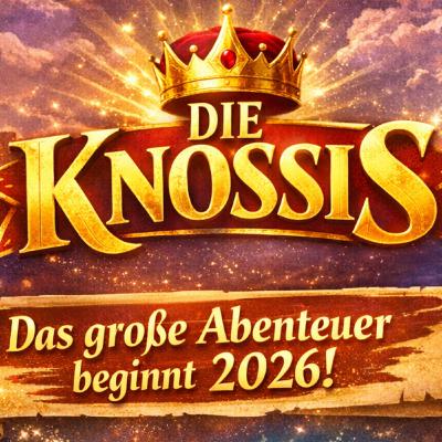 NEWS! Die Knossis kommen 2026! Ein neues Fantasy-Format voller Mut & Magie. Schaffen es König Knossi, Lia Knossi, Bubi Knossi & Mutti Knossi gegen den habgierigen König Gier?