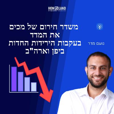 משדר חירום של מכים את המדד - בעקבות הירידות החדות ביפן וארה"ב(איך נכון להתנהל עם הכספים בזמן מפולת)