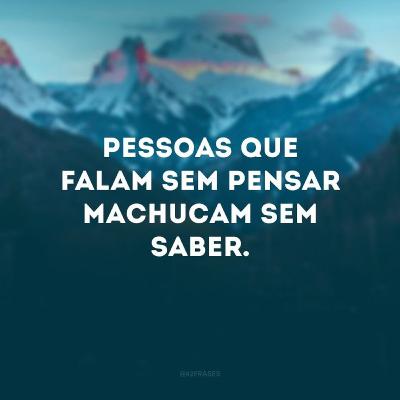 Não magoar