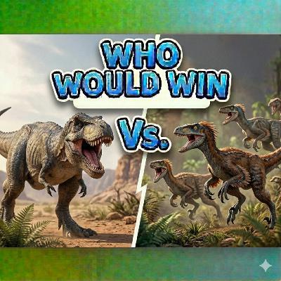 Episode 20: Who would win - Tyrannosaurus Vs. Velociraptor 🦖 Episode 20: Who would win - Tyrannosaurus Vs. Velociraptor 🦖