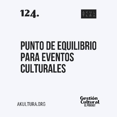 124. Punto de equilibrio para eventos culturales