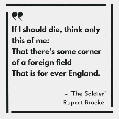 Ep. 183: "The Soldier" by Rupert Brooke