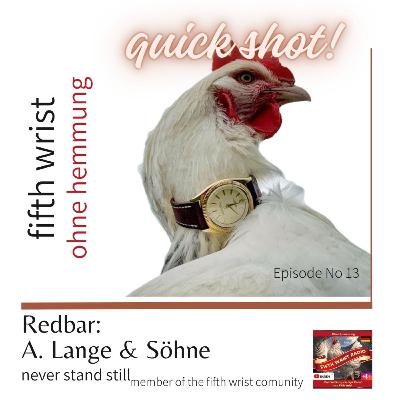 Never Stand Still: mit RedBar bei der A. Lange und Söhne Flagship-Boutique in Frankfurt