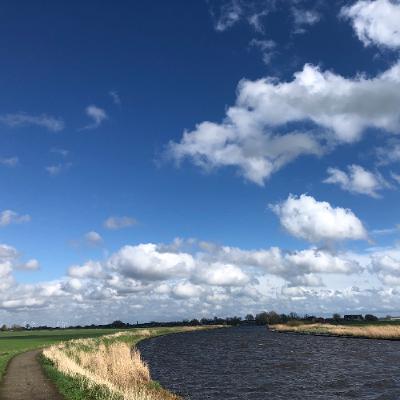 wandeling over de dijk