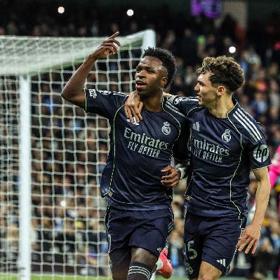 Los goles del Manchester City 1 - 2 Real Madrid | Vinicius mete al Madrid en cuartos