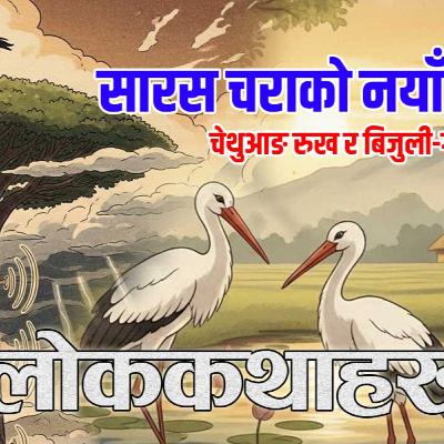 २ रोचक लोककथाहरु । सारस चराको नयाँ संसार । चेथुआङ रुख र बिजुली Folk Tales in Nepali